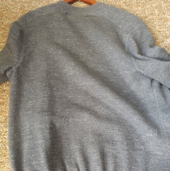 Banana Republic Men's Cardigan Sweater Small Blue Dual Zippers - Picture 8 of 10
